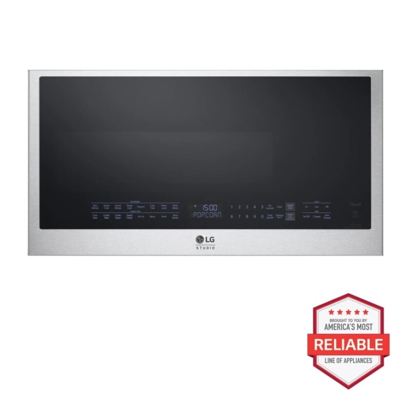 LG Studio LG STUDIO 1.7 cu. ft. Over-the-Range Convection Microwave Oven with Air Fry Print Proof Stainless Steel MHES1738F Picture 1