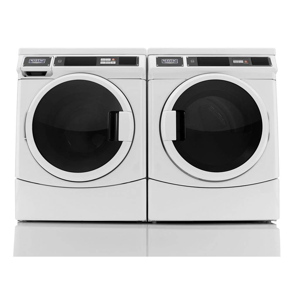 Commercial Front-Load Washer, Card Reader Ready or Non-Vend MHN33PRCWW