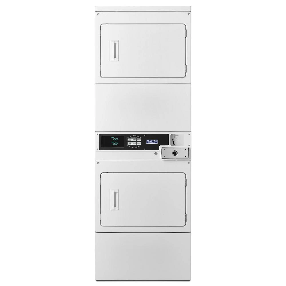 Commercial Electric Large Capacity Stack Dryer, Coin Drop Installed MLE26PDFYW