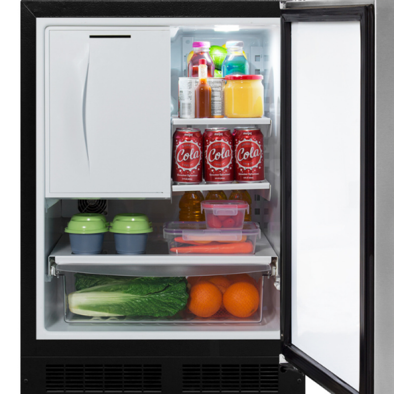 24-In Built-In Refrigerator Freezer With Crescent Ice Maker MLRI224SS01A