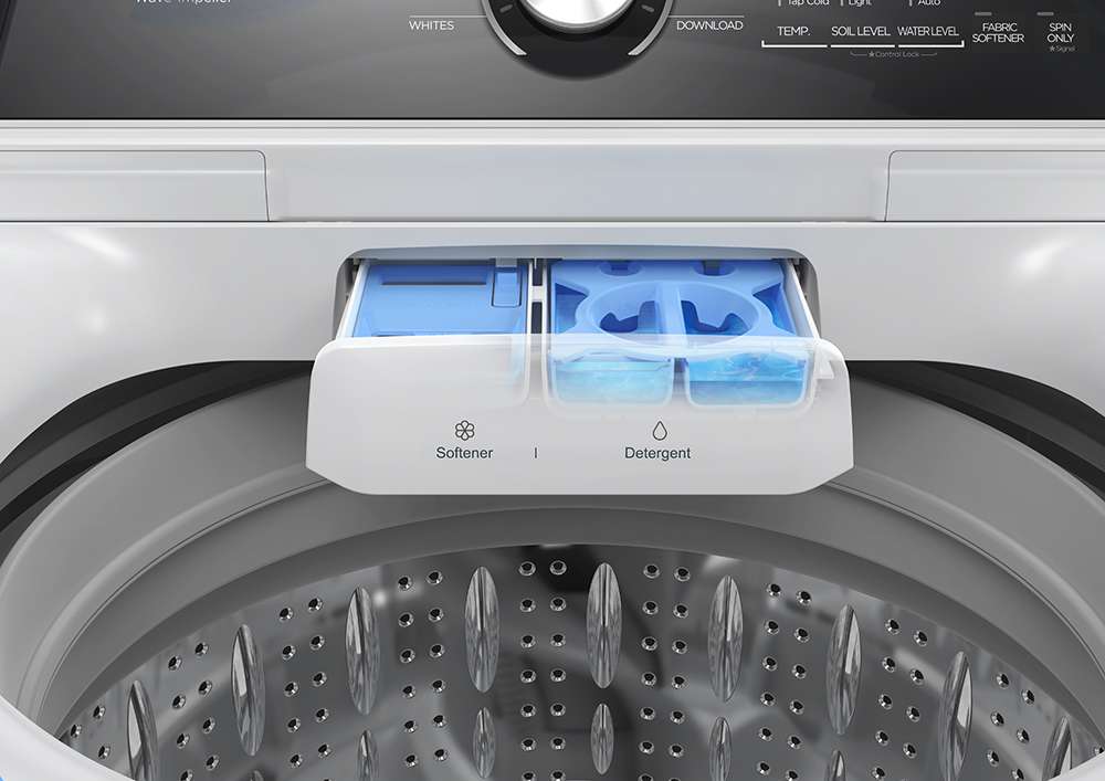 4.5 CF Top Load Washer, Impeller, Stainless Tub MLTW45M4BWW