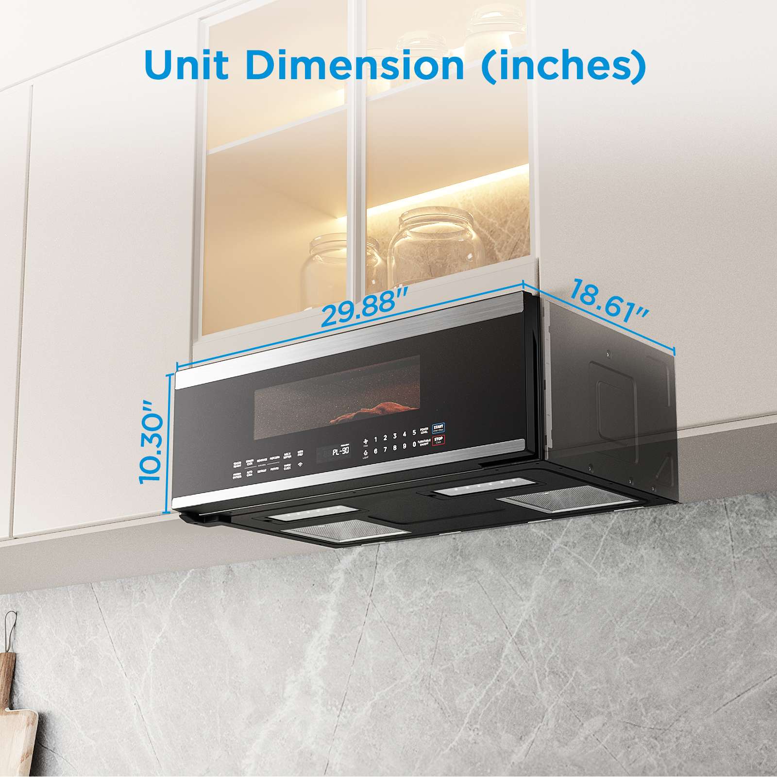 1.2 CF Slim Over-the-Range Microwave MMO12S3AST