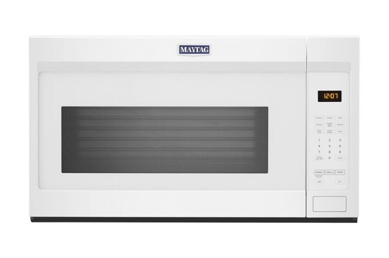 Maytag Over-the-Range Microwave with stainless steel cavity - 1.7 cu. ft. White MMV1175JW Picture 1