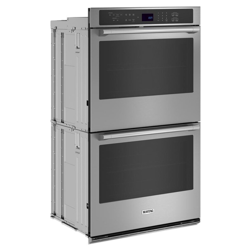 Maytag 27-inch Double Wall Oven with Air Fry and Basket - 8.6 cu. ft. Fingerprint Resistant Stainless Steel MOED6027LZ Picture 1