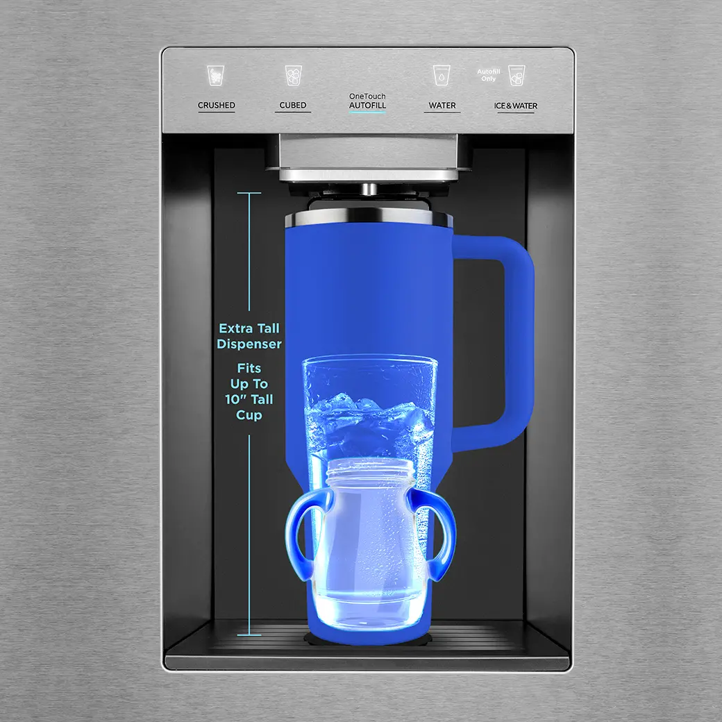 29 CF OneTouch AutoFill French Door, Dual Ice Maker, Sabbath Mode MRF29D9BST