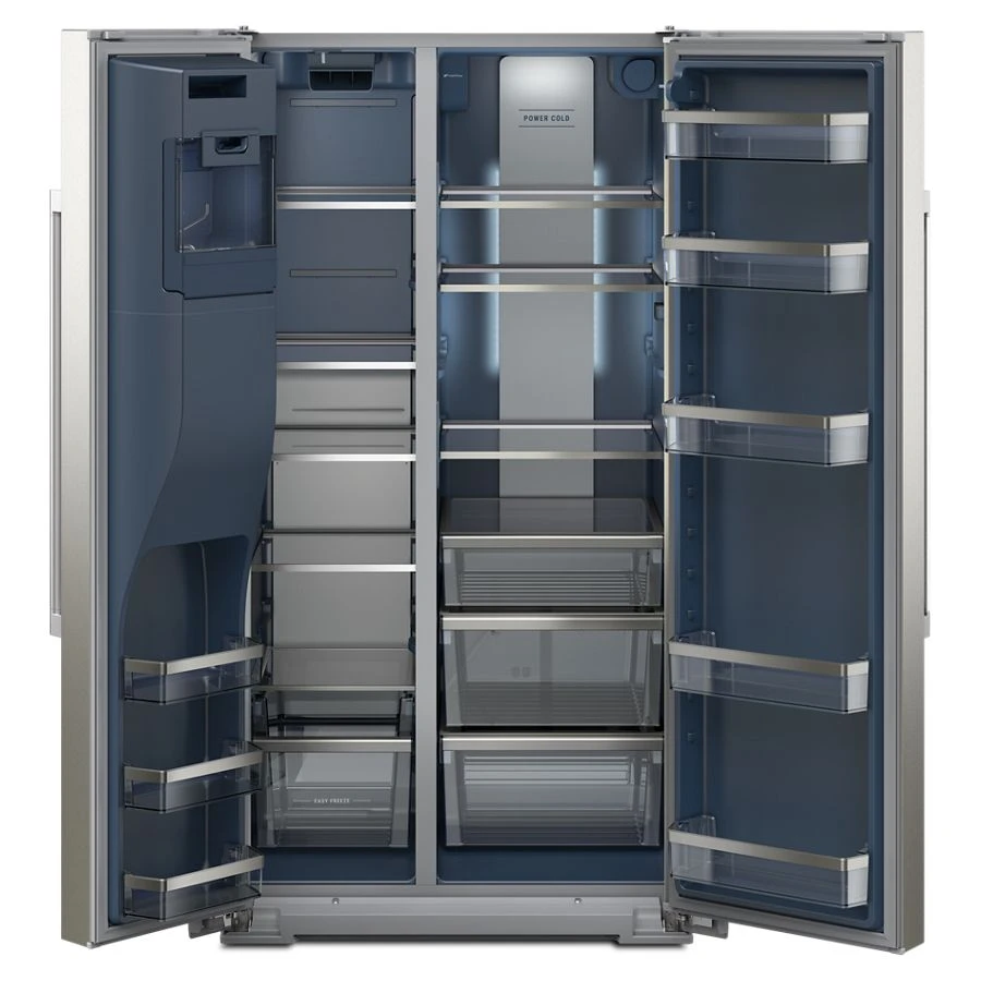 36-inch Wide Counter-depth Side-by-side Refrigerator With Arctic Blue Interior - 20.8 Cu. Ft. MRSC6636RZ