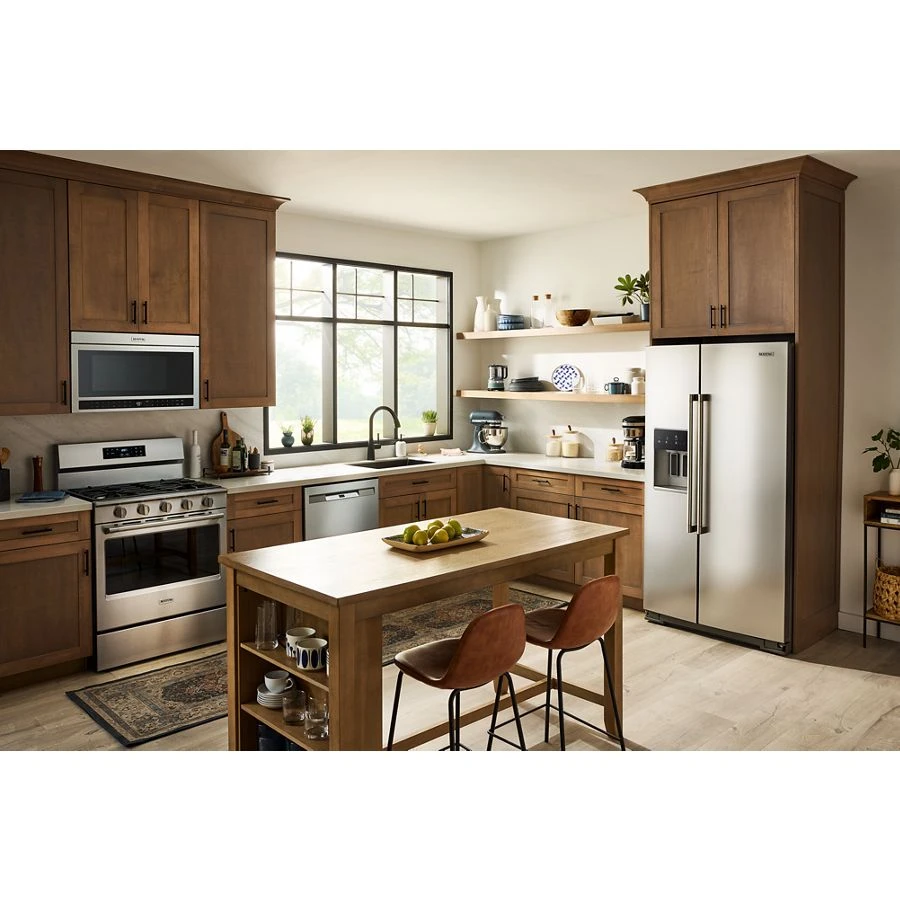 36-inch Wide Counter-depth Side-by-side Refrigerator With Arctic Blue Interior - 20.8 Cu. Ft. MRSC6636RZ