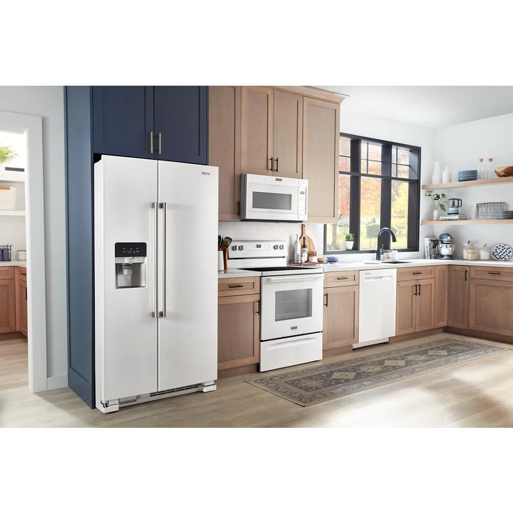 36-Inch Wide Side-by-Side Refrigerator - 25 Cu. Ft. MRSF4036PW