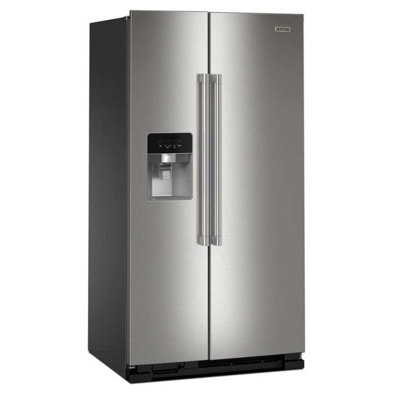 Maytag 36-Inch Wide Side-by-Side Refrigerator - 25 Cu. Ft. Fingerprint-Resistant Stainless Finish MRSF4036PZ Picture 1