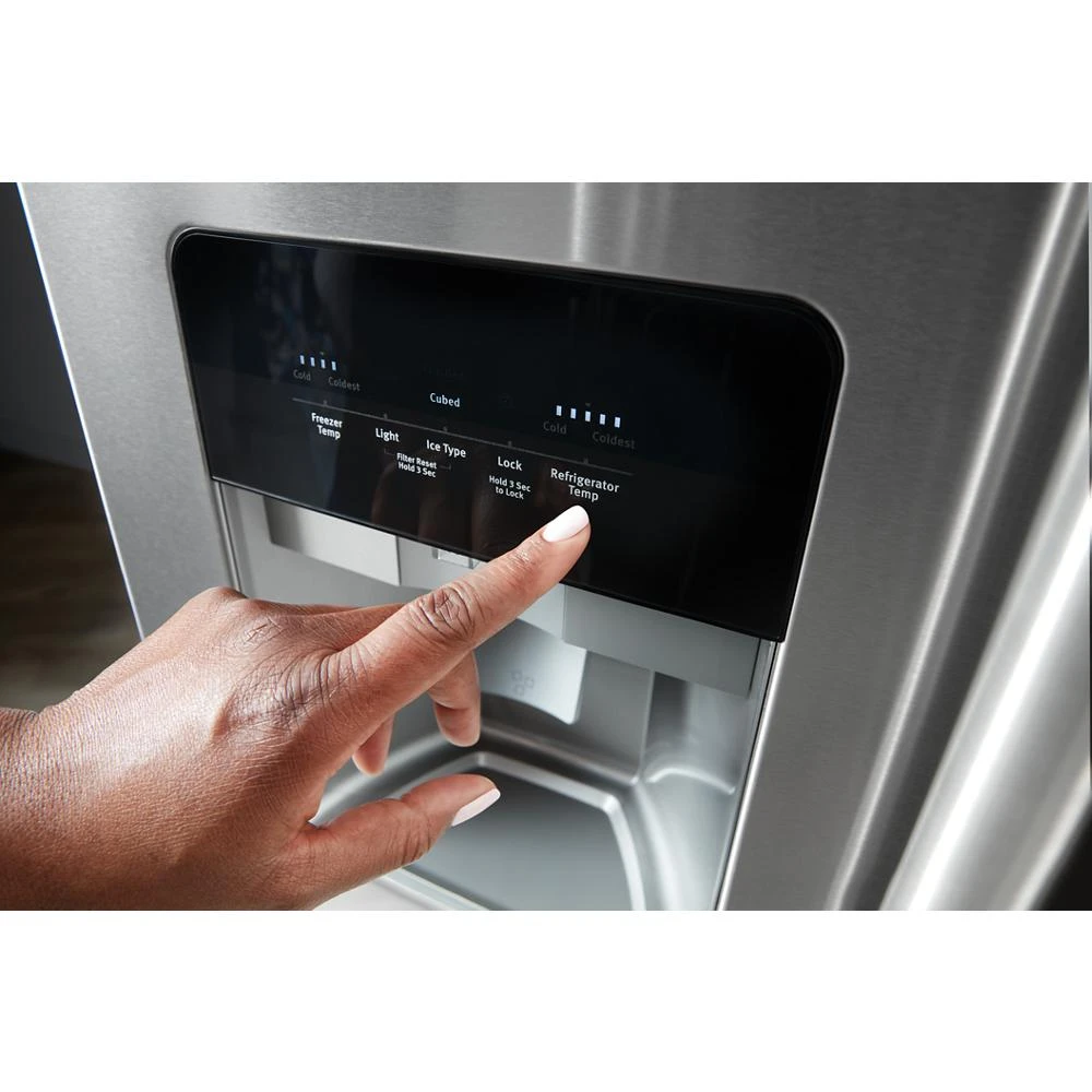 36-Inch Wide Side-by-Side Refrigerator - 25 Cu. Ft. MRSF4036PZ