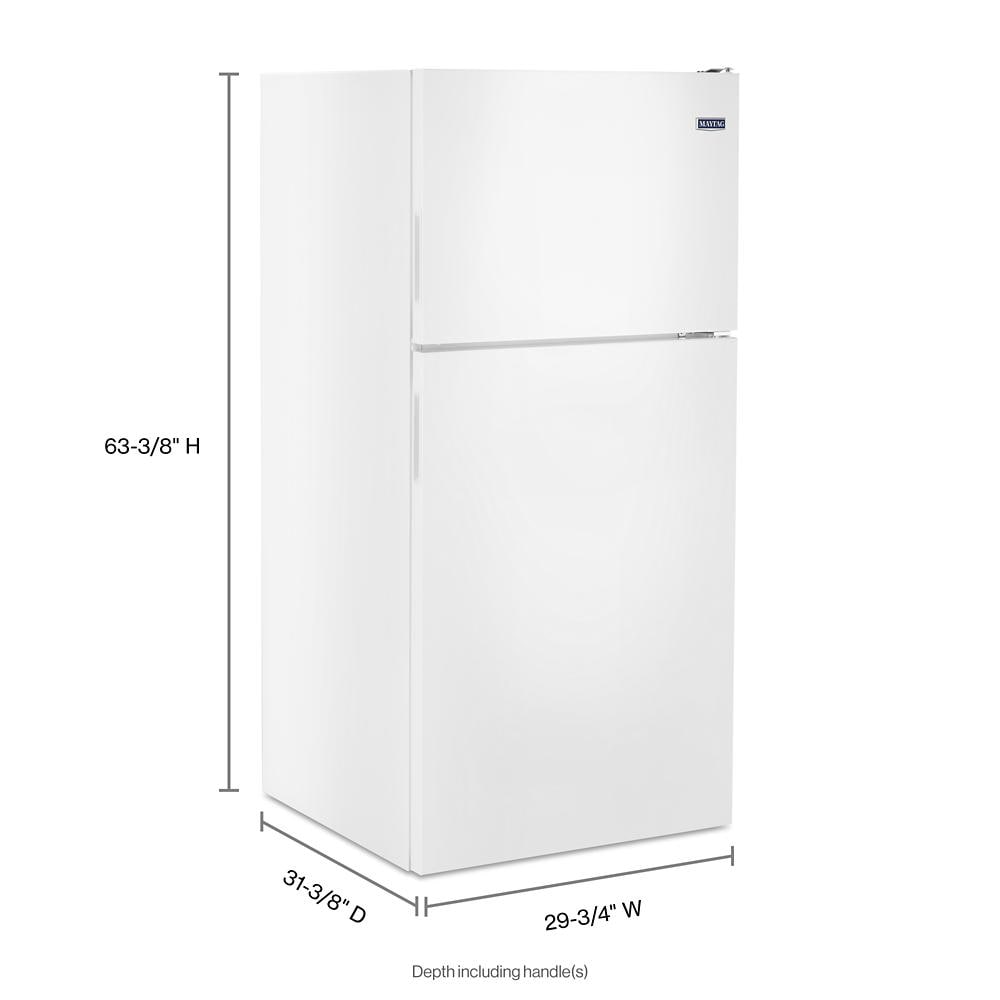Maytag 30-Inch Wide Top Freezer Refrigerator with PowerCold Feature- 18 Cu. Ft. White Ice MRT118FFFH Picture 1