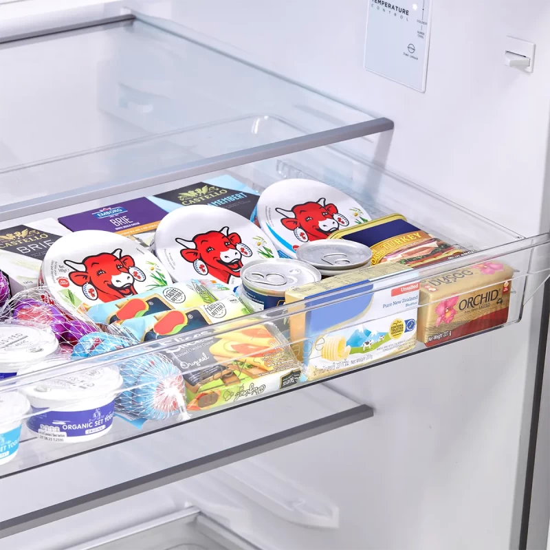 14 CF Top Mount Refrigerator, Glass Shelves, Ice Maker Ready, ESTAR MRT14D3BST