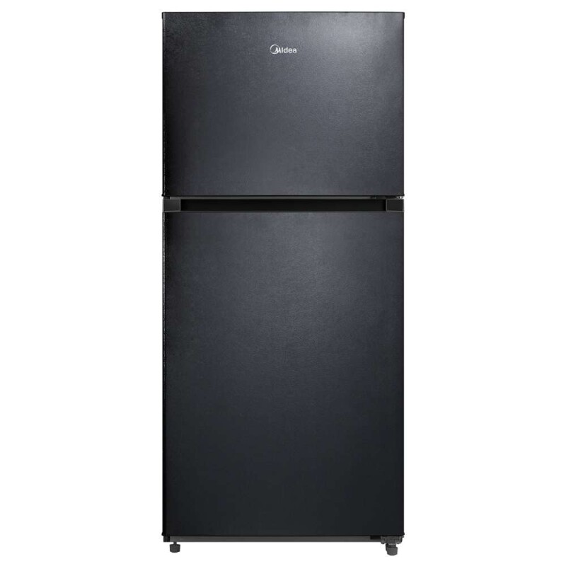 Midea 18 CF Top Mount Refrigerator, Glass Shelves, Ice Maker Ready, ESTAR Black MRT18S3ABB Picture 1