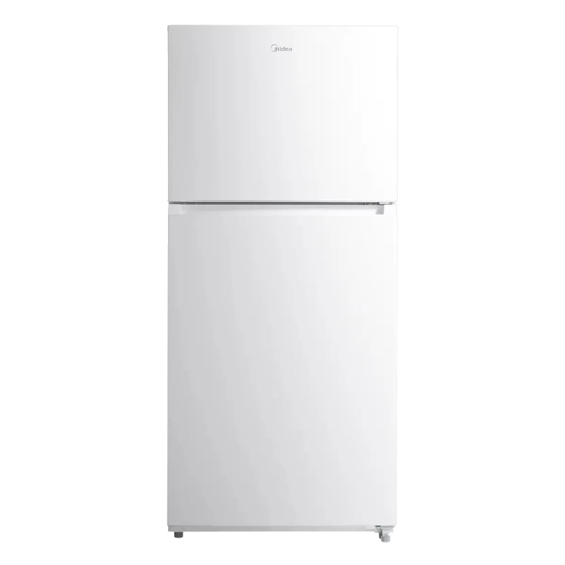 Midea 21 CF Top Mount Refrigerator, Glass Shelves, Ice Maker Ready, ESTAR White MRT21D3BWW Picture 1