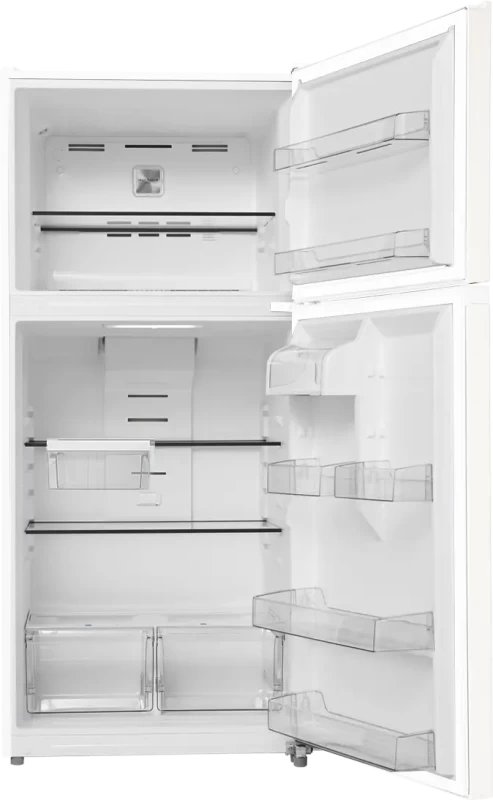 21 CF Top Mount Refrigerator, Glass Shelves, Ice Maker Ready, ESTAR MRT21D3BWW