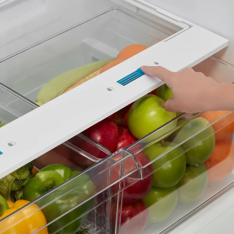 21 CF Top Mount Refrigerator, Glass Shelves, Ice Maker Ready, ESTAR MRT21D3BWW