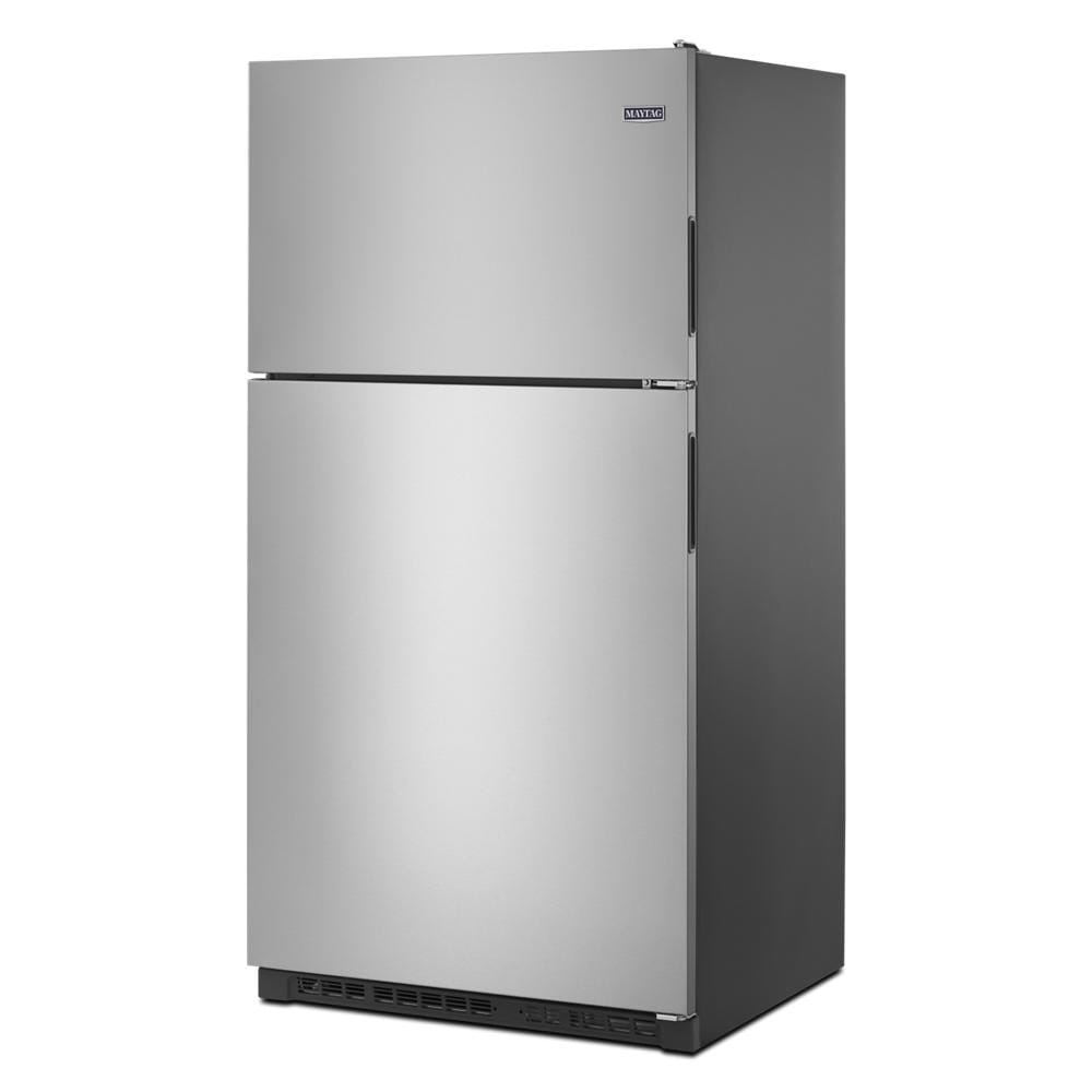 Maytag 33-Inch Wide Top Freezer Refrigerator with PowerCold Feature- 21 Cu. Ft. Fingerprint Resistant Stainless Steel MRT311FFFZ Picture 1