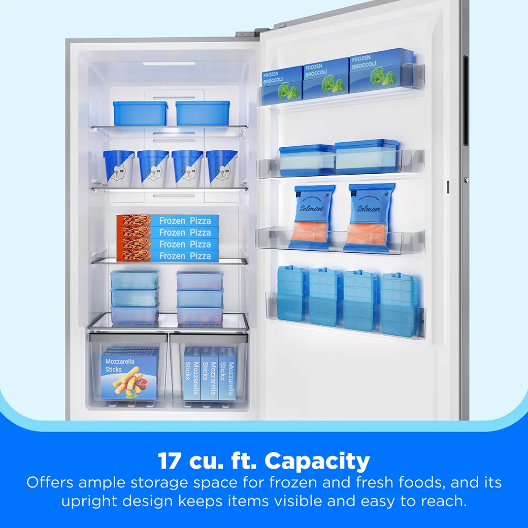 17 cu. ft. Convertible Upright Freezer (Stainless Steel) MRU17F5AST