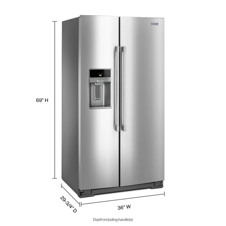36- Inch Wide Counter Depth Side-by-Side Refrigerator- 21 Cu. Ft. MSC21C6MFZ
