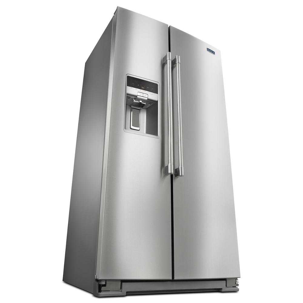 Maytag 36- Inch Wide Counter Depth Side-by-Side Refrigerator- 21 Cu. Ft. Fingerprint Resistant Stainless Steel MSC21C6MFZ Picture 1
