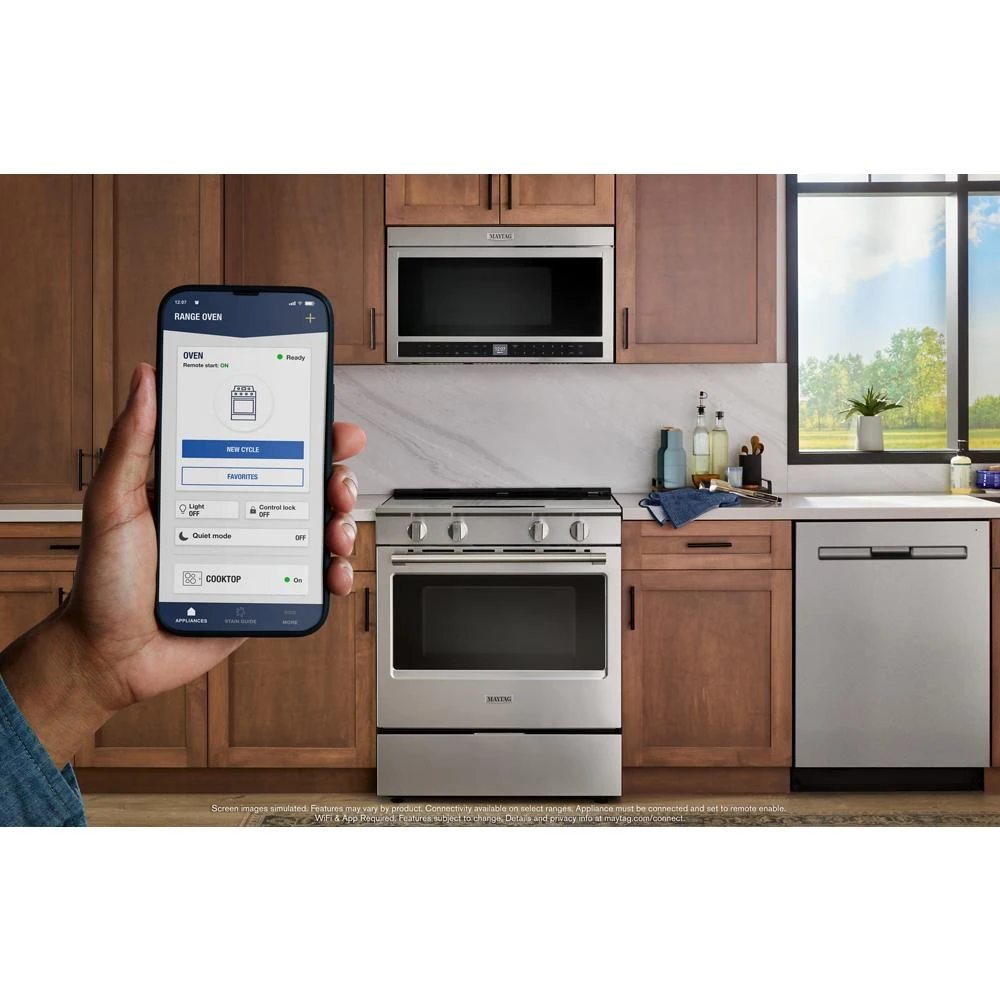 30-Inch Wide Slide-In Electric Range with Grill Mode and No Preheat Air Fry - 5.3 Cu. Ft. MSES7030SZ