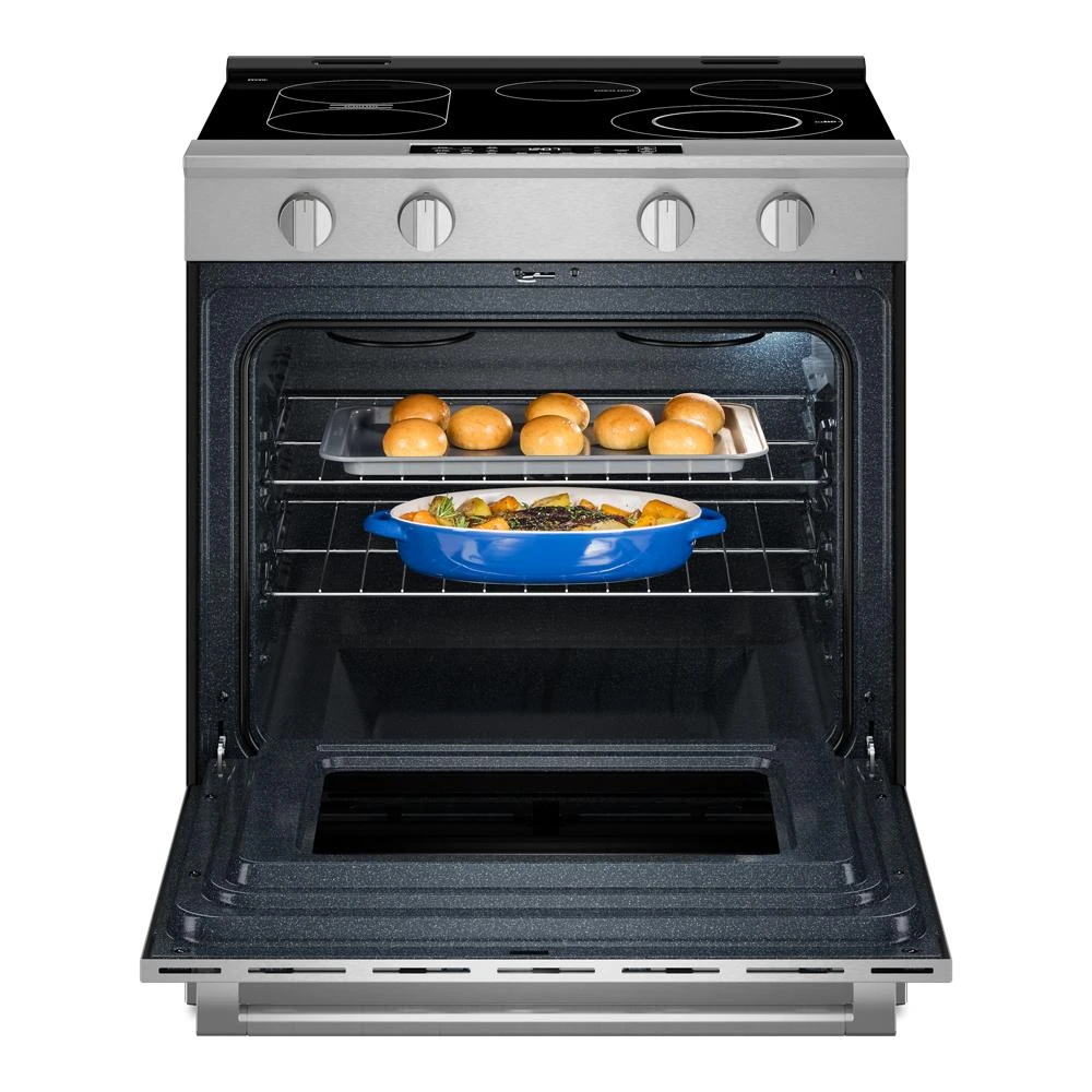 30-Inch Wide Slide-In Electric Range with Grill Mode and No Preheat Air Fry - 5.3 Cu. Ft. MSES7030SZ
