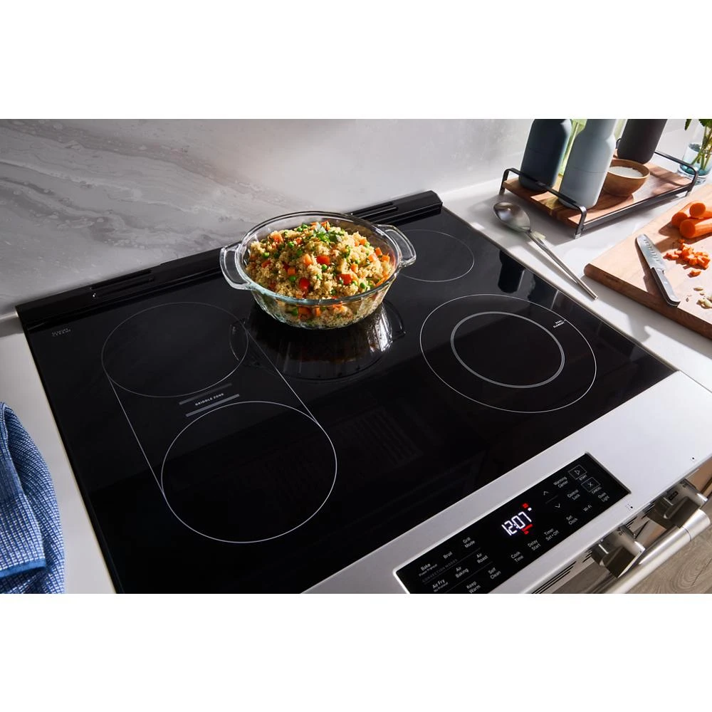 30-Inch Wide Slide-In Electric Range with Grill Mode and No Preheat Air Fry - 5.3 Cu. Ft. MSES7030SZ