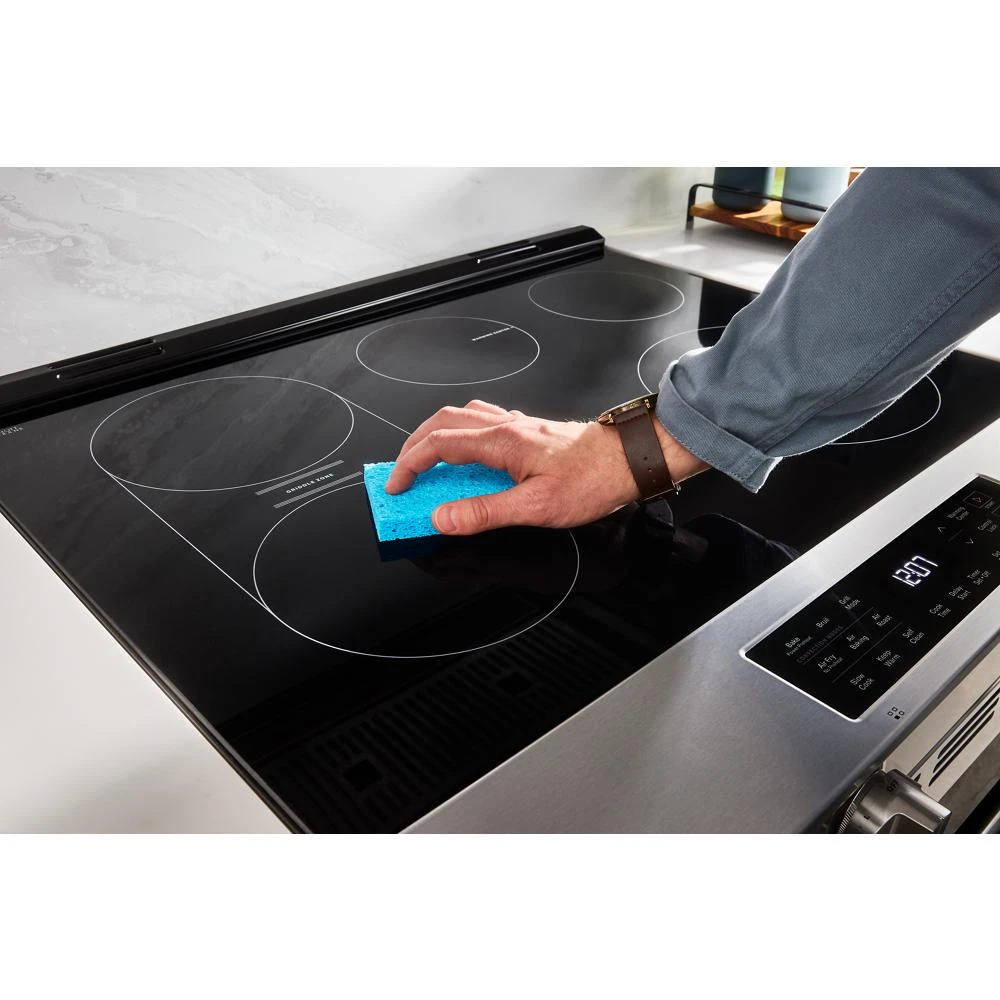 30-Inch Wide Slide-In Electric Range with Grill Mode and No Preheat Air Fry - 5.3 Cu. Ft. MSES7030SZ