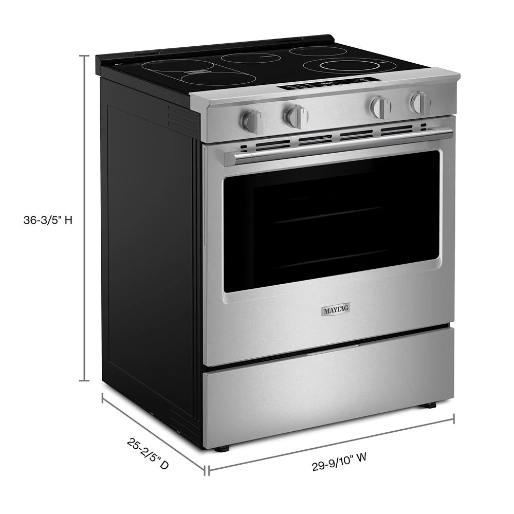 30-Inch Wide Slide-In Electric Range with Grill Mode and No Preheat Air Fry - 5.3 Cu. Ft. MSES7030SZ
