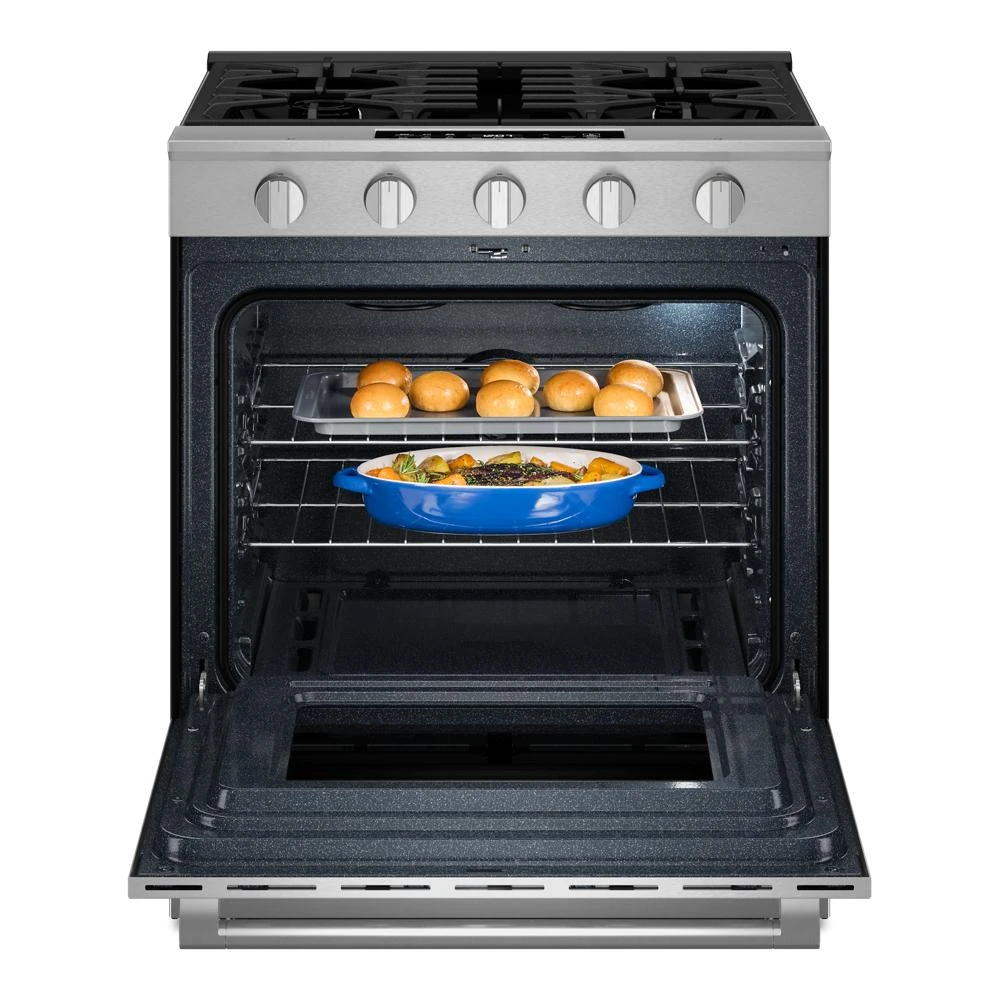 30-Inch Wide Slide-In Gas Range with Grill Mode and No Preheat Air Fry - 5.0 Cu. Ft. MSGS7030SZ