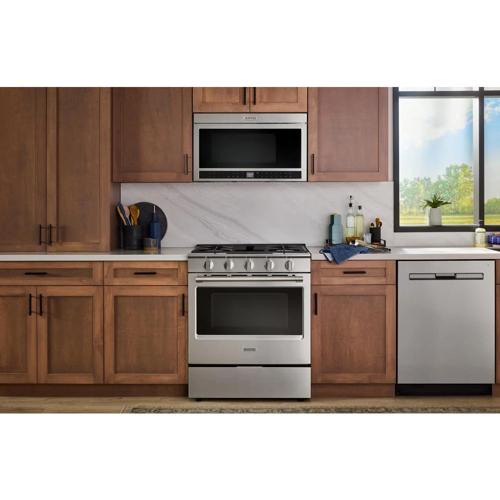 30-Inch Wide Slide-In Gas Range with Grill Mode and No Preheat Air Fry - 5.0 Cu. Ft. MSGS7030SZ