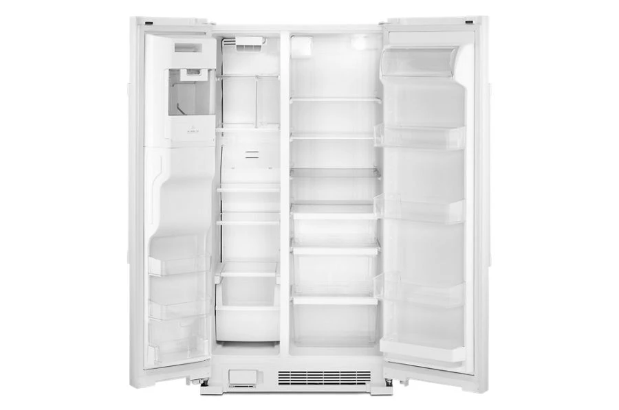 36-Inch Wide Side-by-Side Refrigerator with Exterior Ice and Water Dispenser - 25 Cu. Ft. MSS25C4MGW