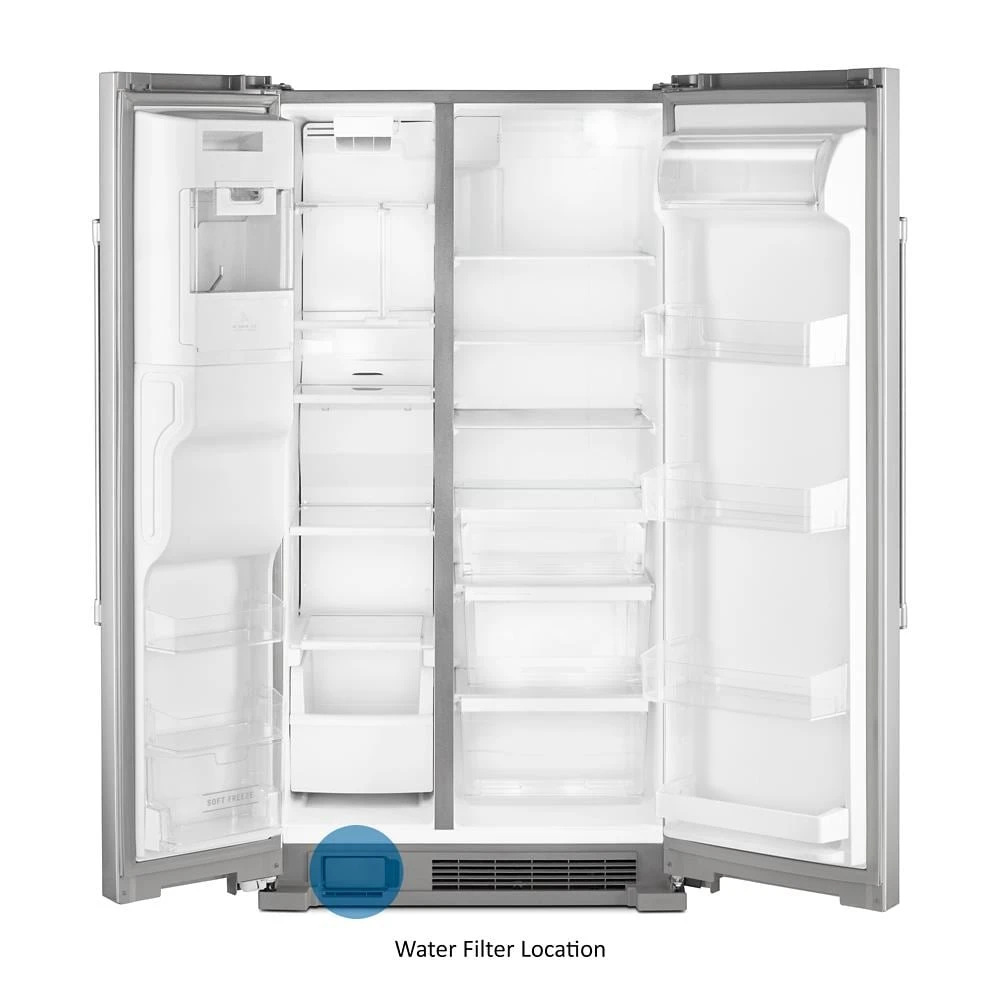 36-Inch Wide Side-by-Side Refrigerator with Exterior Ice and Water Dispenser - 25 Cu. Ft. MSS25C4MGZ