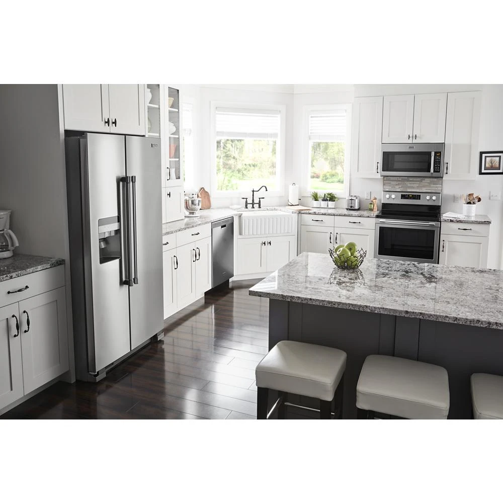 36-Inch Wide Side-by-Side Refrigerator with Exterior Ice and Water Dispenser - 25 Cu. Ft. MSS25C4MGZ