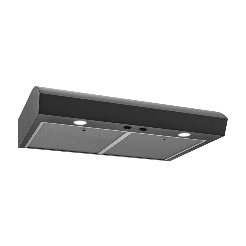 Broan-NuTone 30-Inch Under Cabinet Range Hood, ENERGY STAR, 350 Max Blower CFM, Black Stainless Steel MTR1303BLS