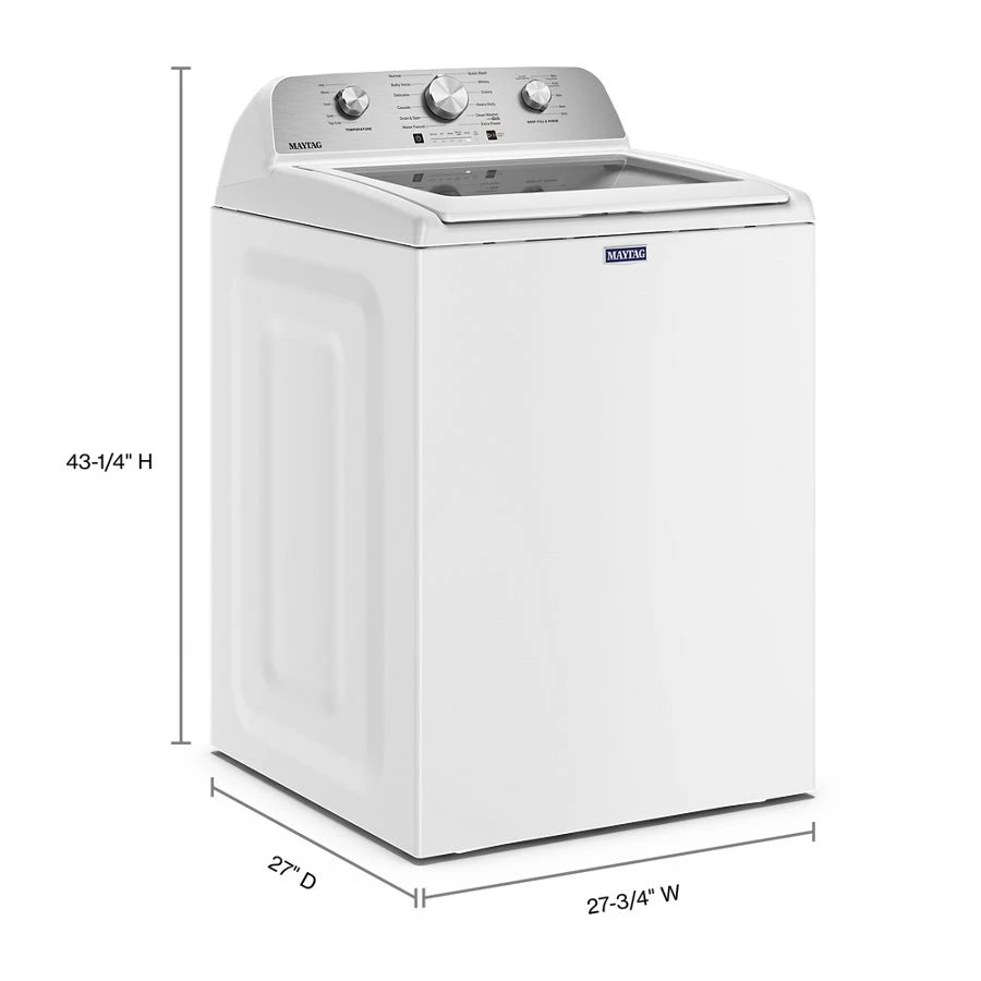 4.7 Cu. Ft. Top Load Agitator Washer With Extra Power Cycle MTW5205TW
