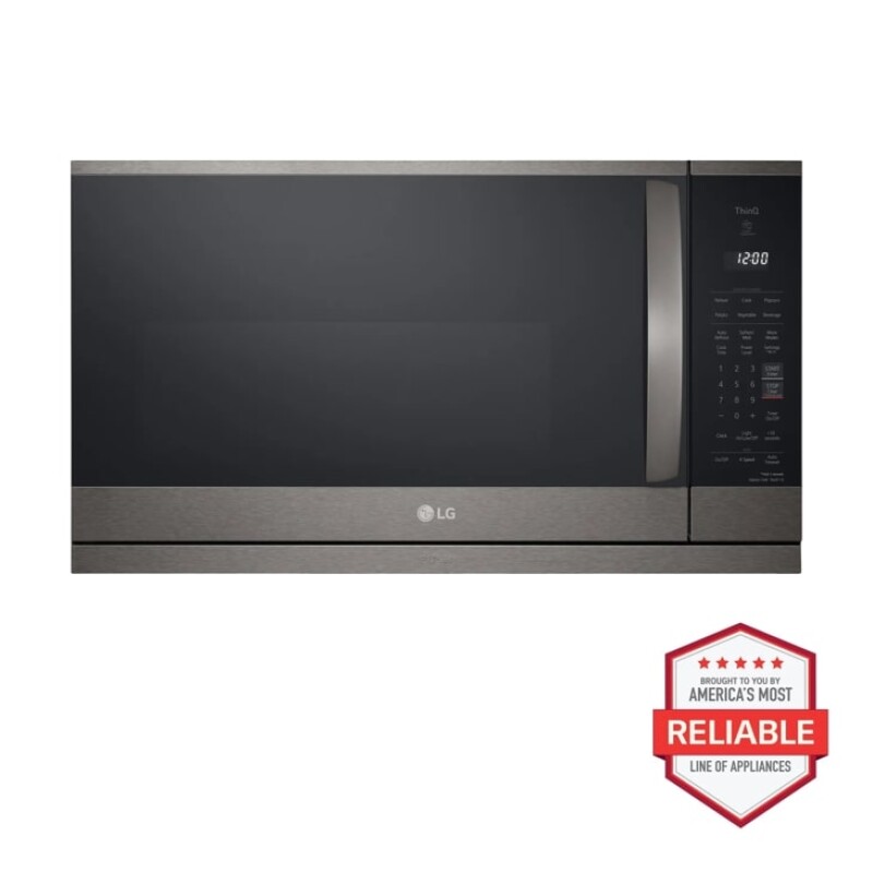 LG 2.1 cu. ft. Smart Over-the-Range Microwave with ExtendaVent® 2.0 Black Stainless Steel MVEL2125D Picture 1