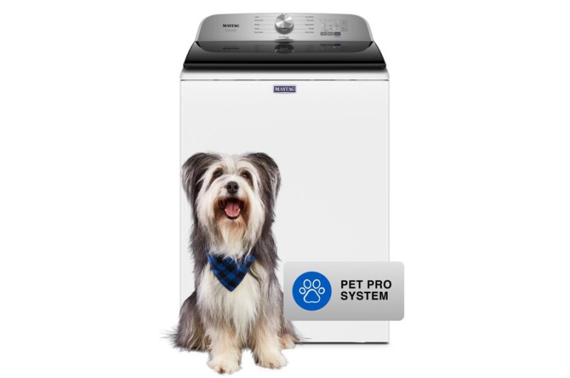 Maytag Pet Pro Top Load Washer - 4.7 cu. ft. White MVW6500MW Picture 1