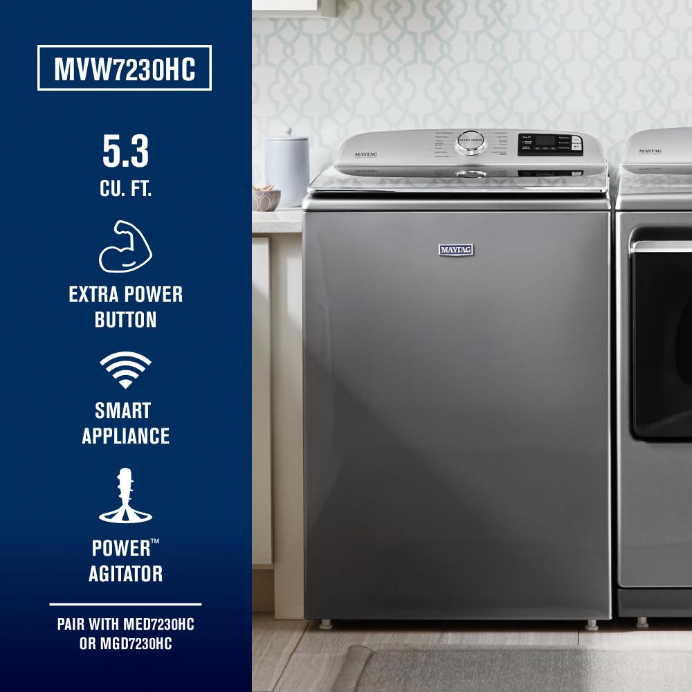 Smart Top Load Washer with Extra Power Button - 5.2 cu. ft. MVW7230HC