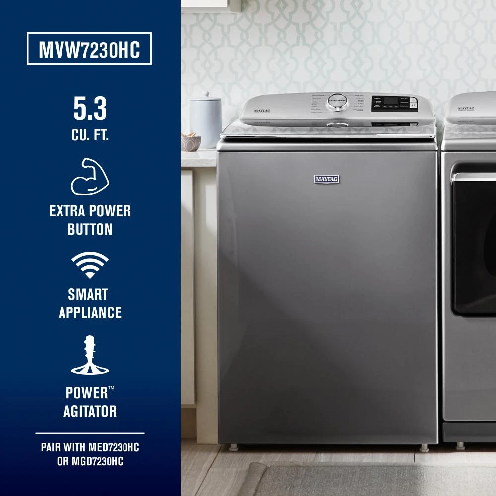 Smart Top Load Washer with Extra Power - 5.2 cu. ft. MVW7230HC