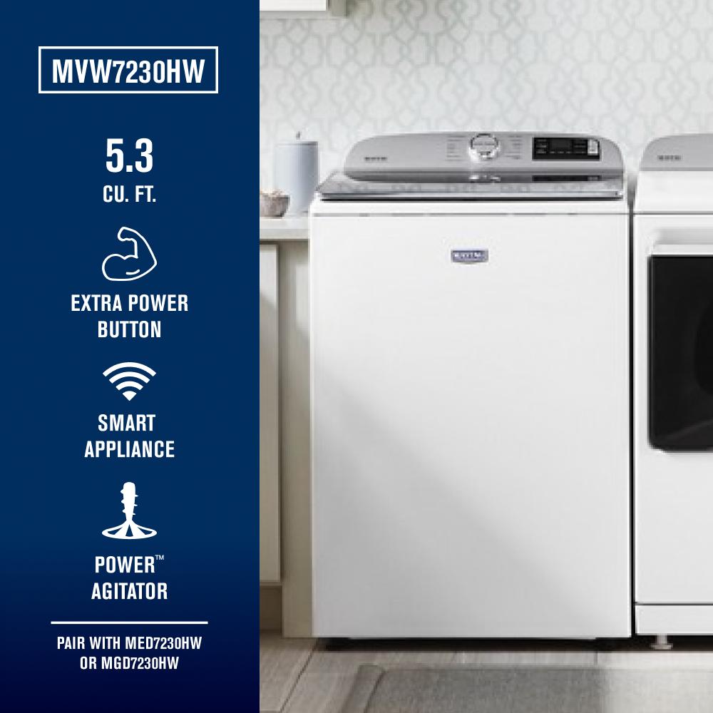Smart Top Load Washer with Extra Power - 5.2 cu. ft. MVW7230HW