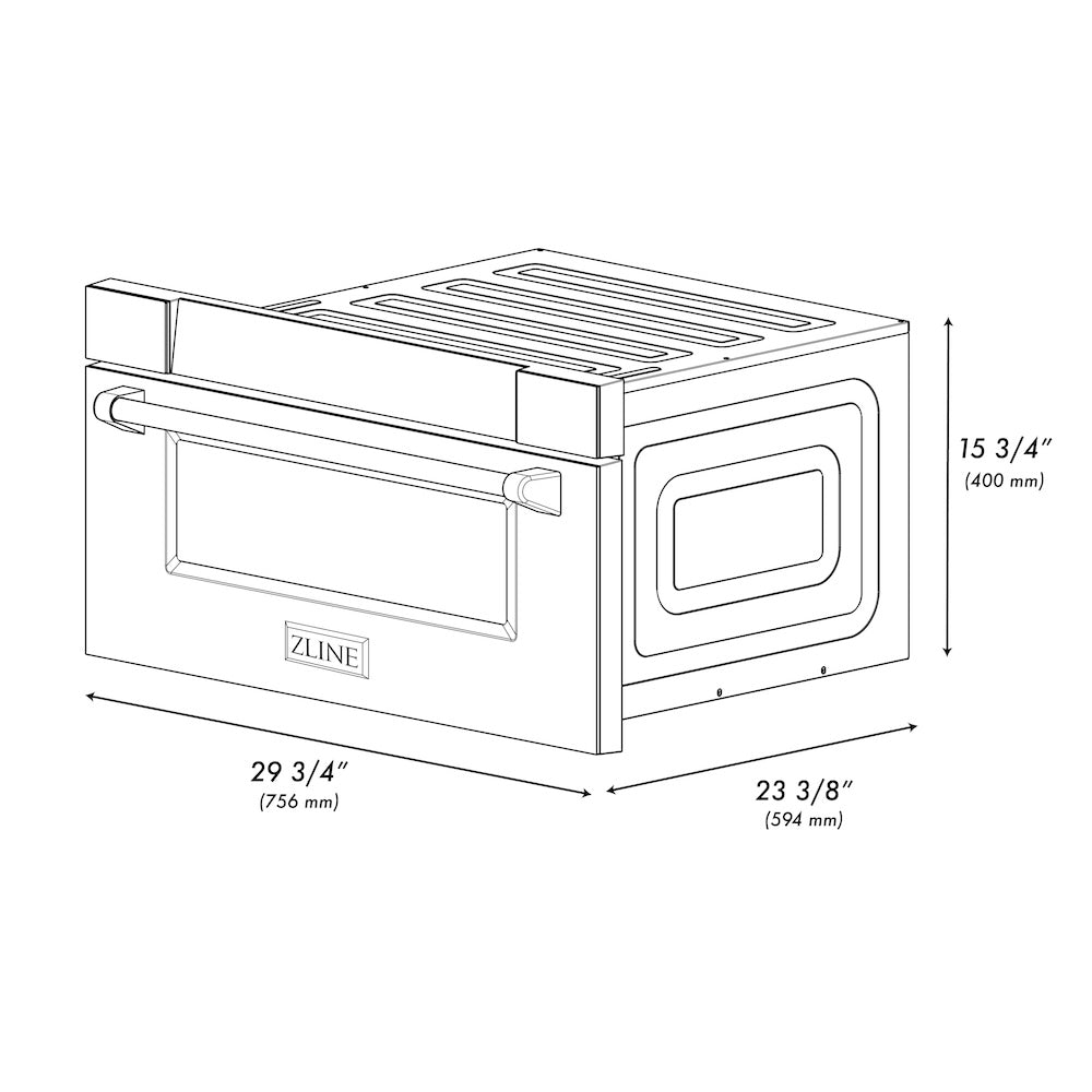 30 In 1.2 Cu. Ft. Built-in Microwave Drawer In Satin Stainless Steel MWD30SS