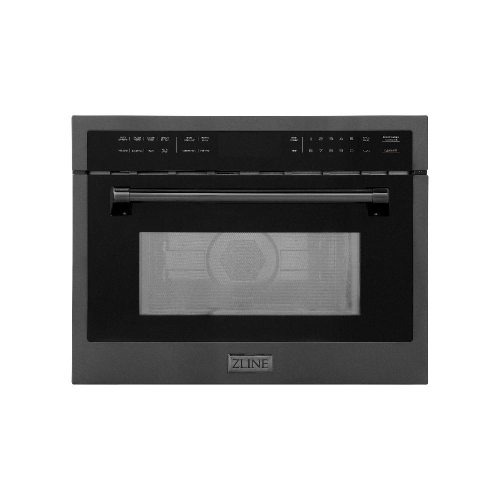 24 In. Black Stainless Steel Built-in Convection Microwave Oven With Speed And Sensor Cooking MWO24BS