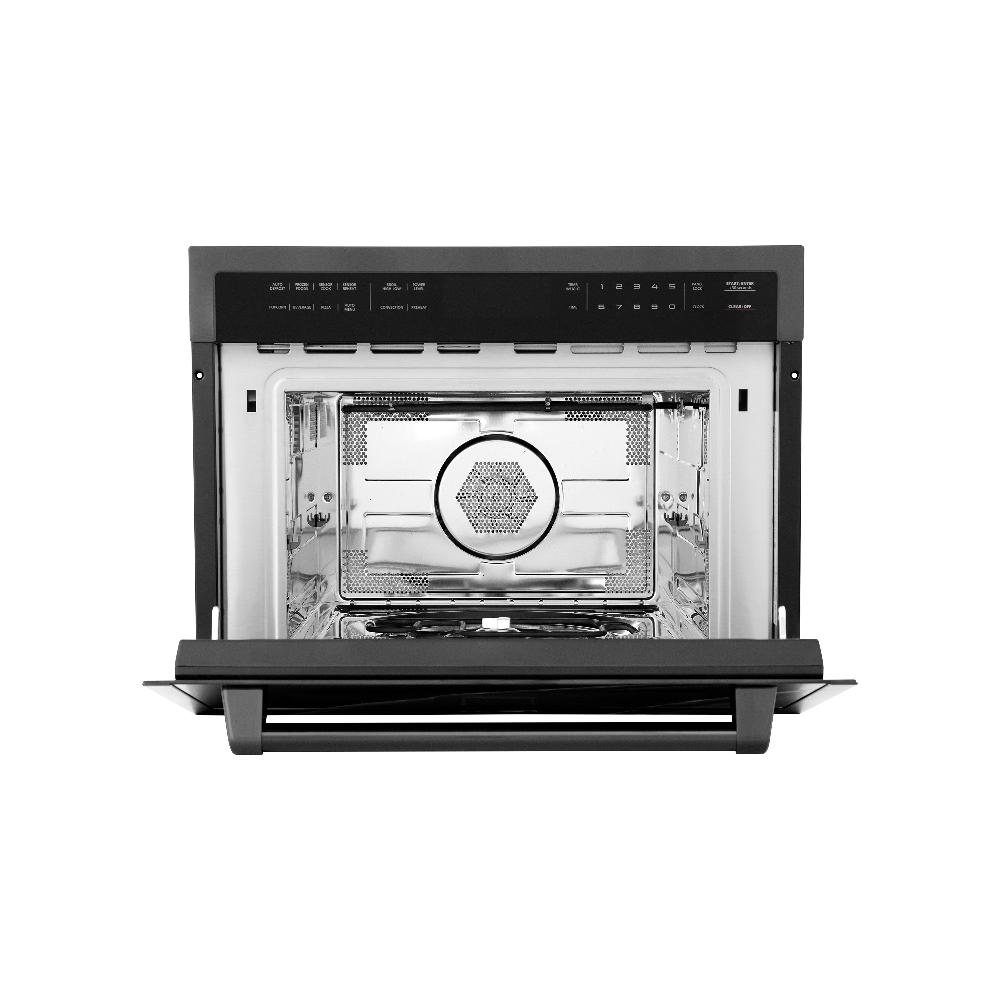 24 In. Black Stainless Steel Built-in Convection Microwave Oven With Speed And Sensor Cooking MWO24BS
