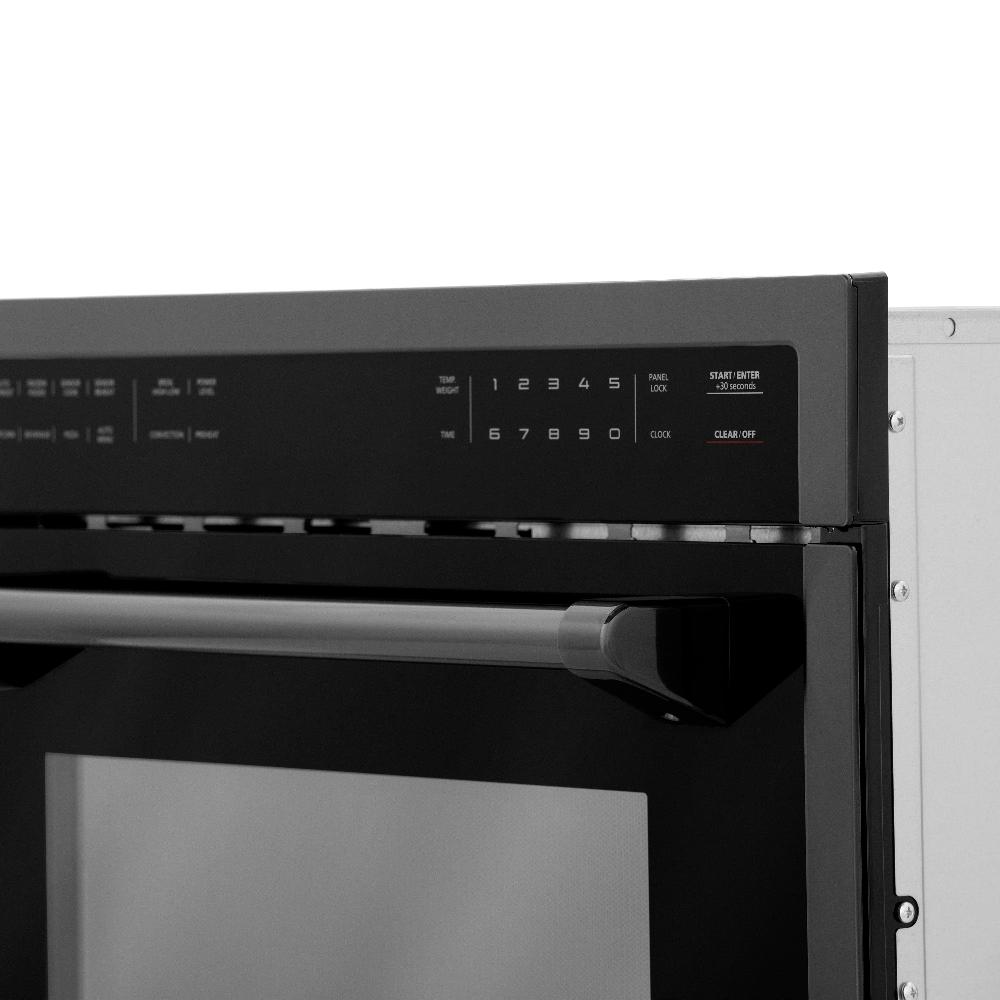 24 In. Black Stainless Steel Built-in Convection Microwave Oven With Speed And Sensor Cooking MWO24BS
