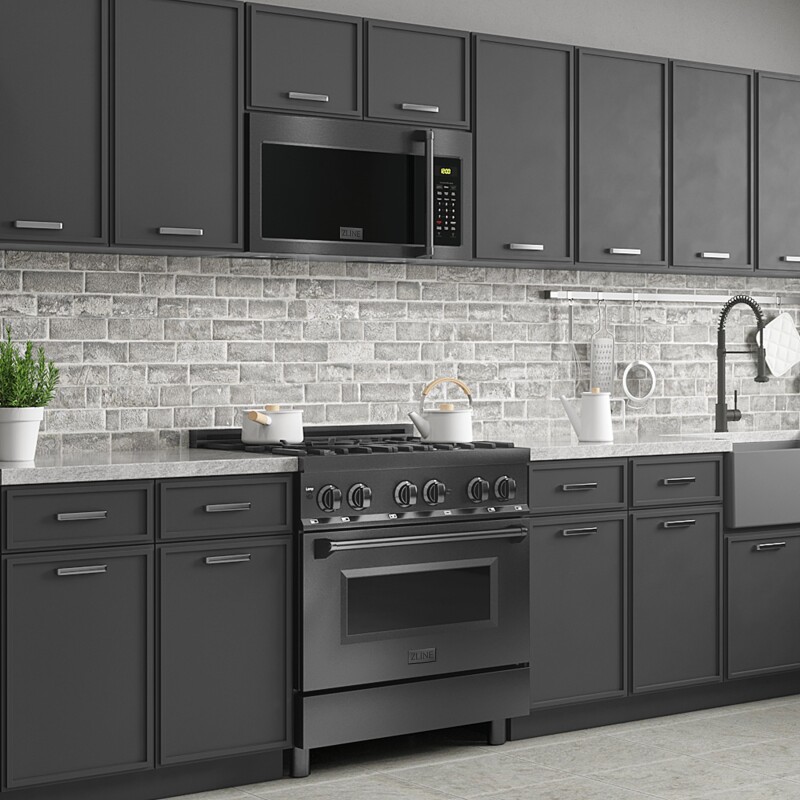 30" 1.5 cu. ft. Over the Range Microwave with Traditional Handle and Set of 2 Charcoal Filters MWOOTRCFH30BS