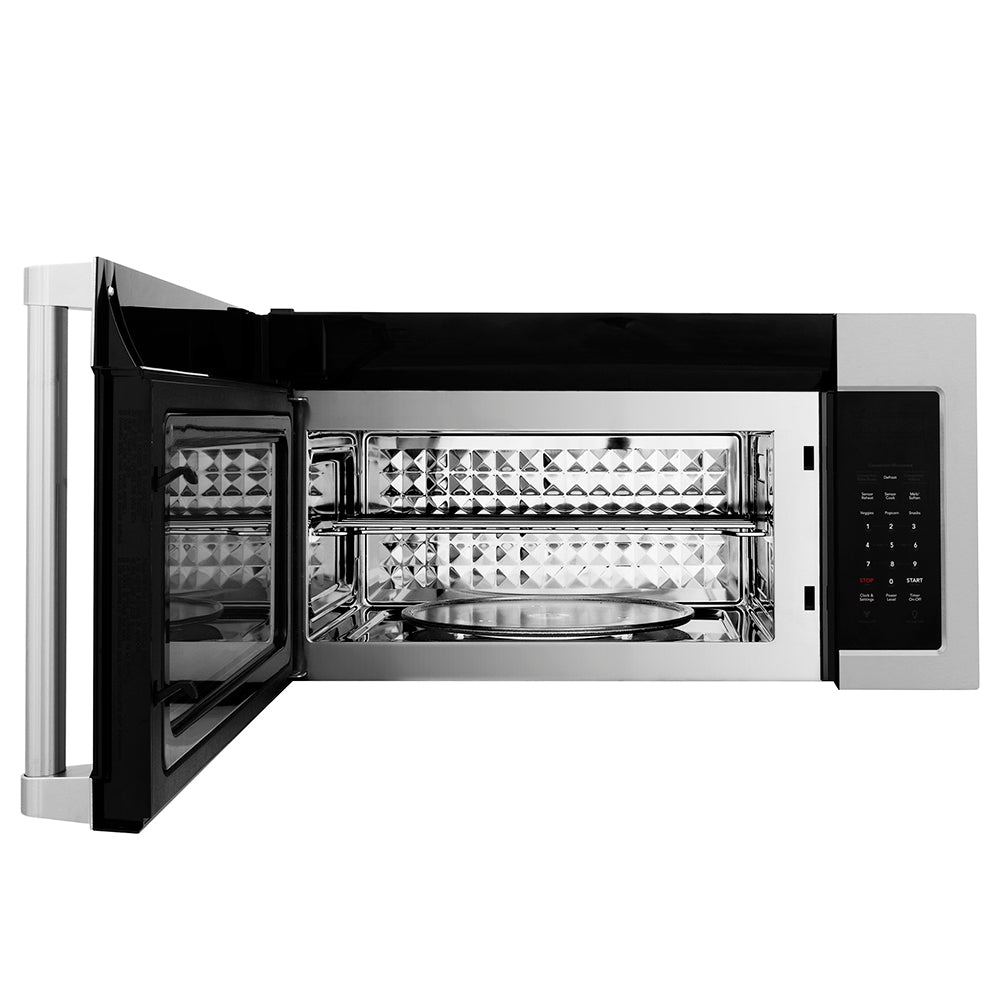 30 In. Stainless Steel Over The Range Convection Microwave Oven With Traditional Handle MWOOTRH30