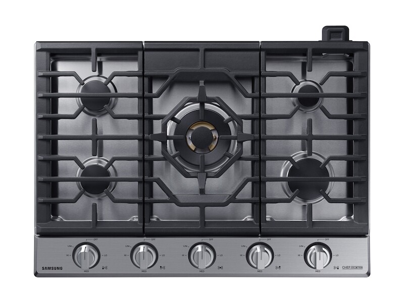 30" Chef Collection Gas Cooktop with 22K BTU Dual Power Burner NA30N9755TSAA