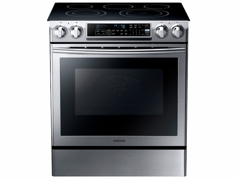 5.8 cu. ft. Slide-in Electric Range with Dual Convection NE58F9500SS