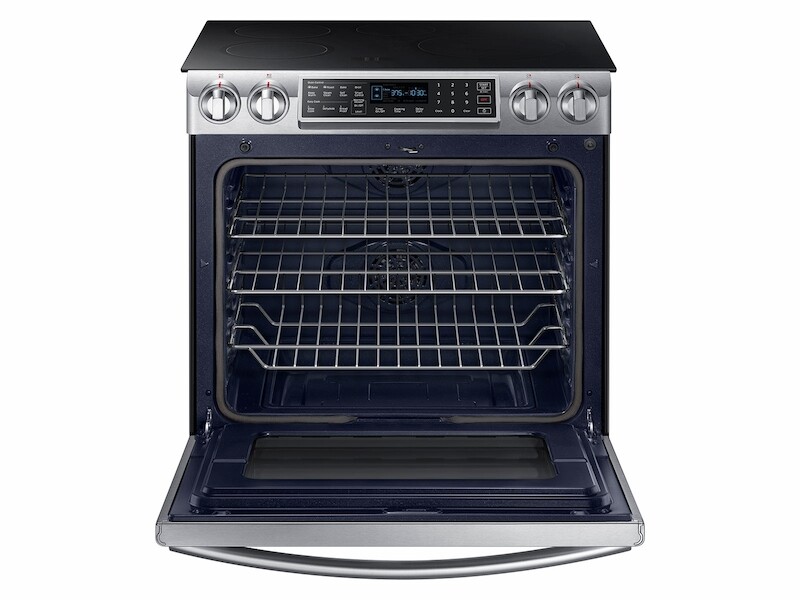 5.8 cu ft. Smart Slide-in Induction Range with Virtual Flame™ NE58K9560WSAA